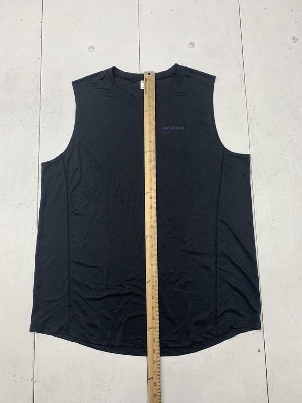 Devops Mens Black Mesh Athletic Tank Size XL gallery