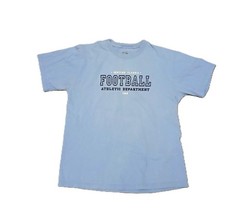 Men’s Blue Football Athletic Department Short Sleeve Shirt Medium
