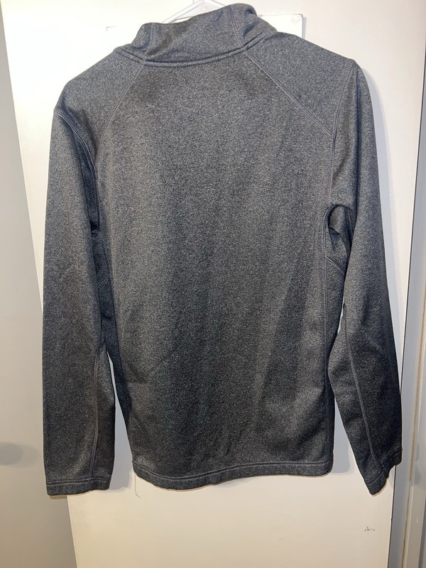 Nike Therma-FIT Gray Quarter Zip Pullover Athletic Training Top Small gallery