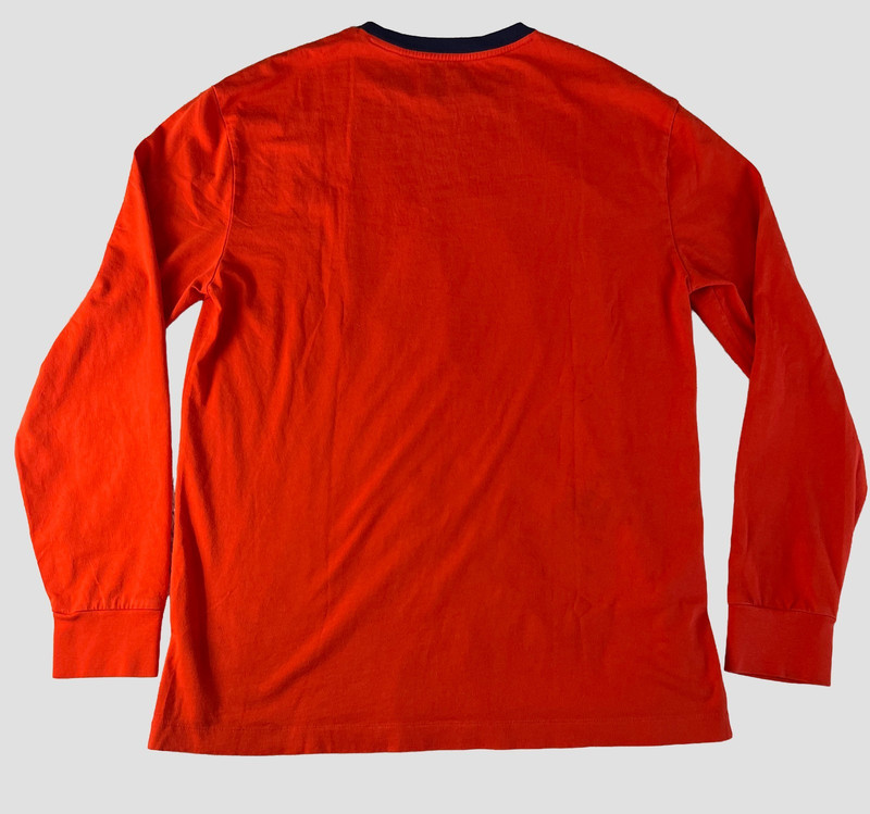 Polo Ralph Lauren Hi Tech Logo Graphic Long Sleeve T-Shirt Orange Size S Peru gallery
