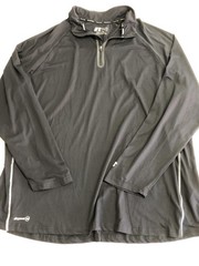 Russell Dri-Power 360 Pullover Mens 2XL Black Long Sleeve 1/4 Zip Athletic Top