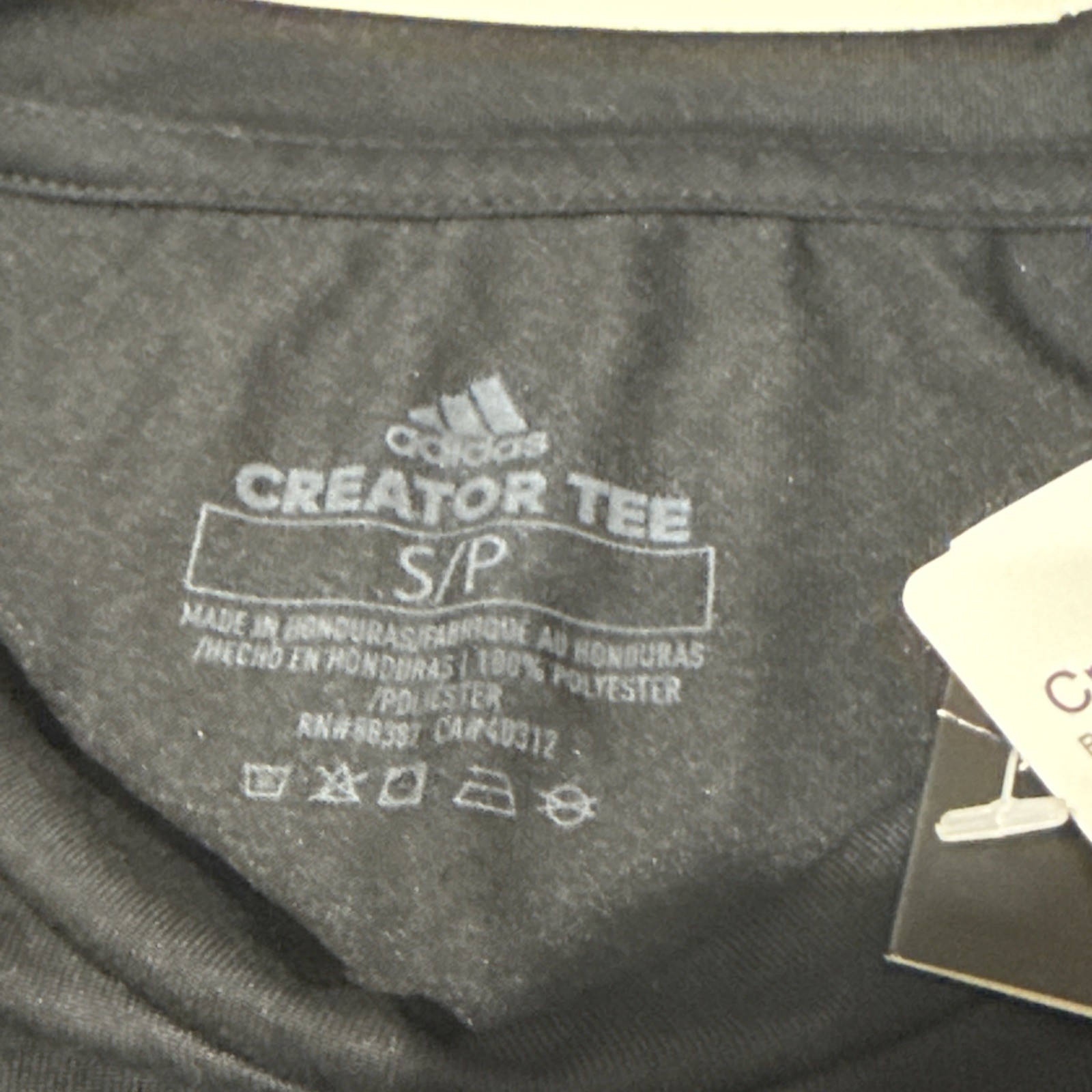 Adidas Creator SS Black with White Letters Men's Size S Short Sleeve T-Shirt New gallery