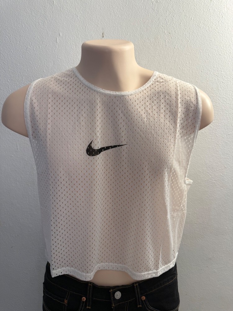 Nike Park 20 White Black Men's Training Bid Vest Sports Top. Size Large