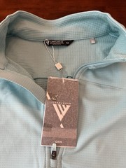 Levelwear CAIN Long sleeve Quarter zip Light Blue Athletic Fit Men’s Medium