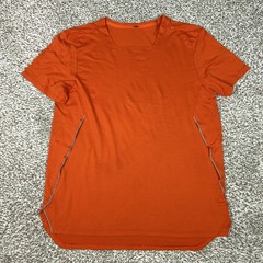 Lululemon Shirt Mens Medium Orange Vent Tech Short Sleeve Running Gym Tee Sport