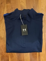 Under Armour Men’s Storm Golf Midlayer Navy W/Blue Large NWT CG-391
