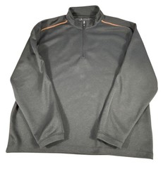 Pebble Beach Performance 1/4 Zip Pullover Gray Mens Size L Long Sleeve Outerwear