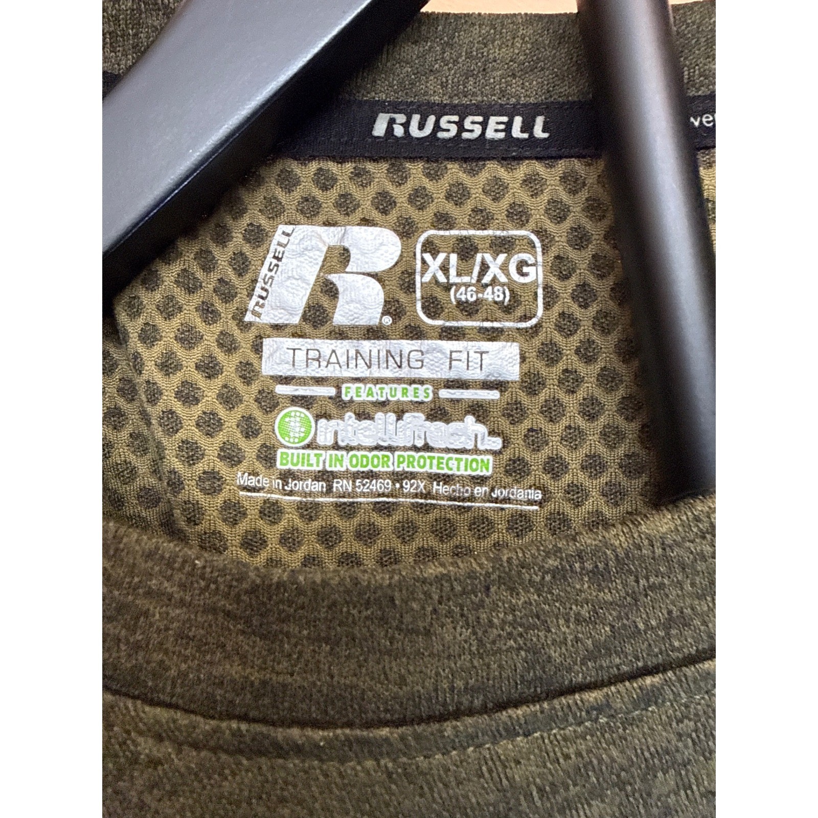 Russell Athletic Mens Training Fit Dri-Power 360 Long Sleeve Shirt Olive Green gallery