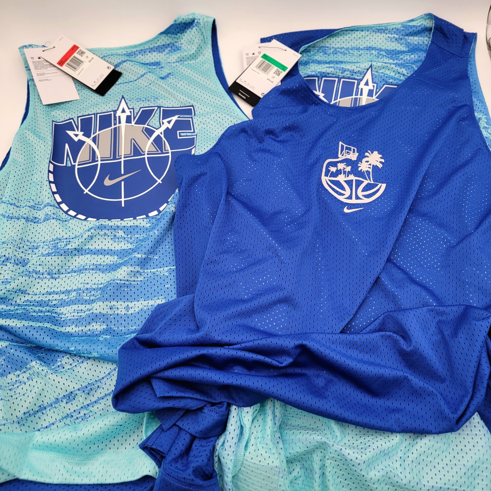 Nike Standard Reversible Mesh Basketball Jersey Blue Men's XL DV9606-482 NWT gallery