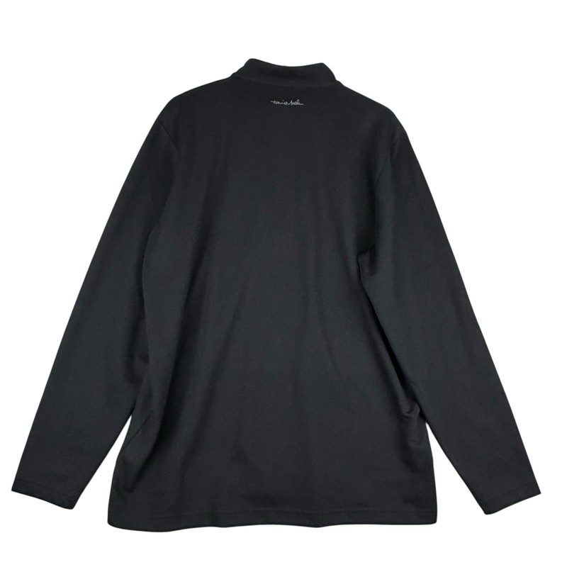 Travis Mathew Coveside 1/4 Zip Pullover Mens XL Black Golf Performance Stretch gallery