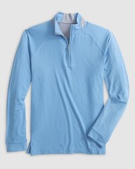 johnnie-O Steffen Striped Performance 1/4 Zip Pullover Maliblu