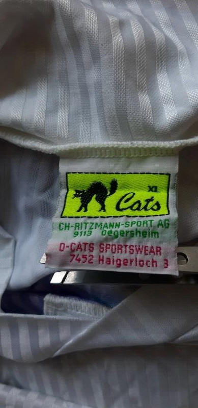 Vintage CATS -TERGAL Comforto Men Sports Knitted T-shirt with Cats. Size XL gallery