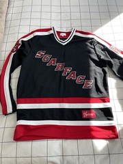 Supreme Scarface Hockey Jersey Medium Black Red Box Logo