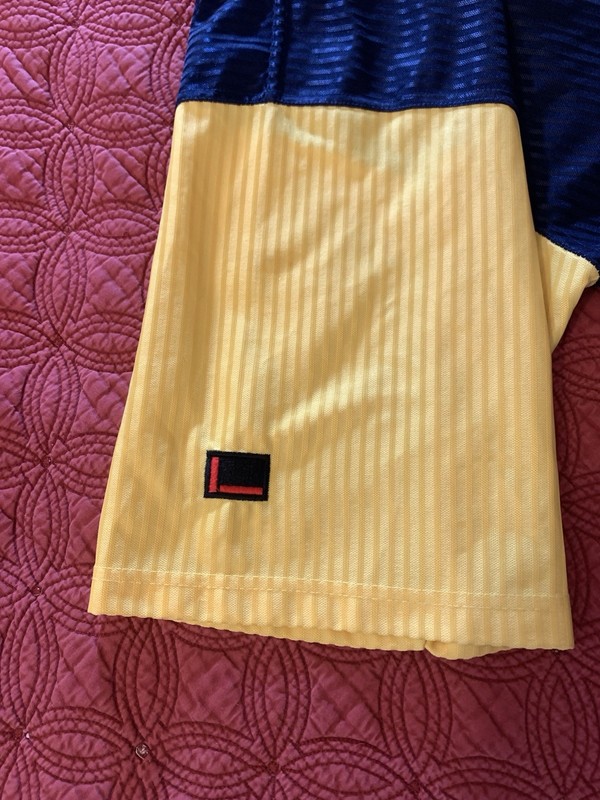 Vintage FUBU Baseball Jersey Mens 2XL Blue Yellow The Collection 05 Hip Hop gallery