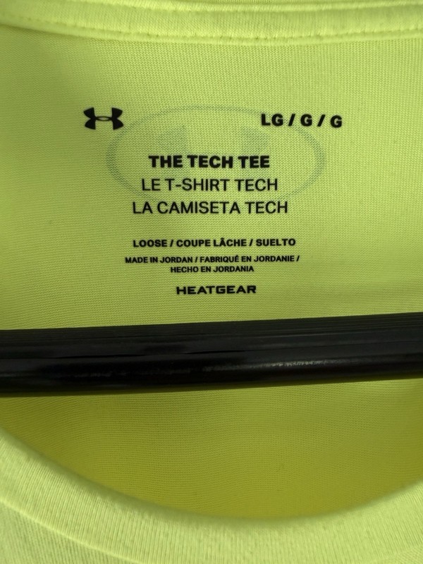 Under armour the tech tee men’s large bright neon color heat gear gallery