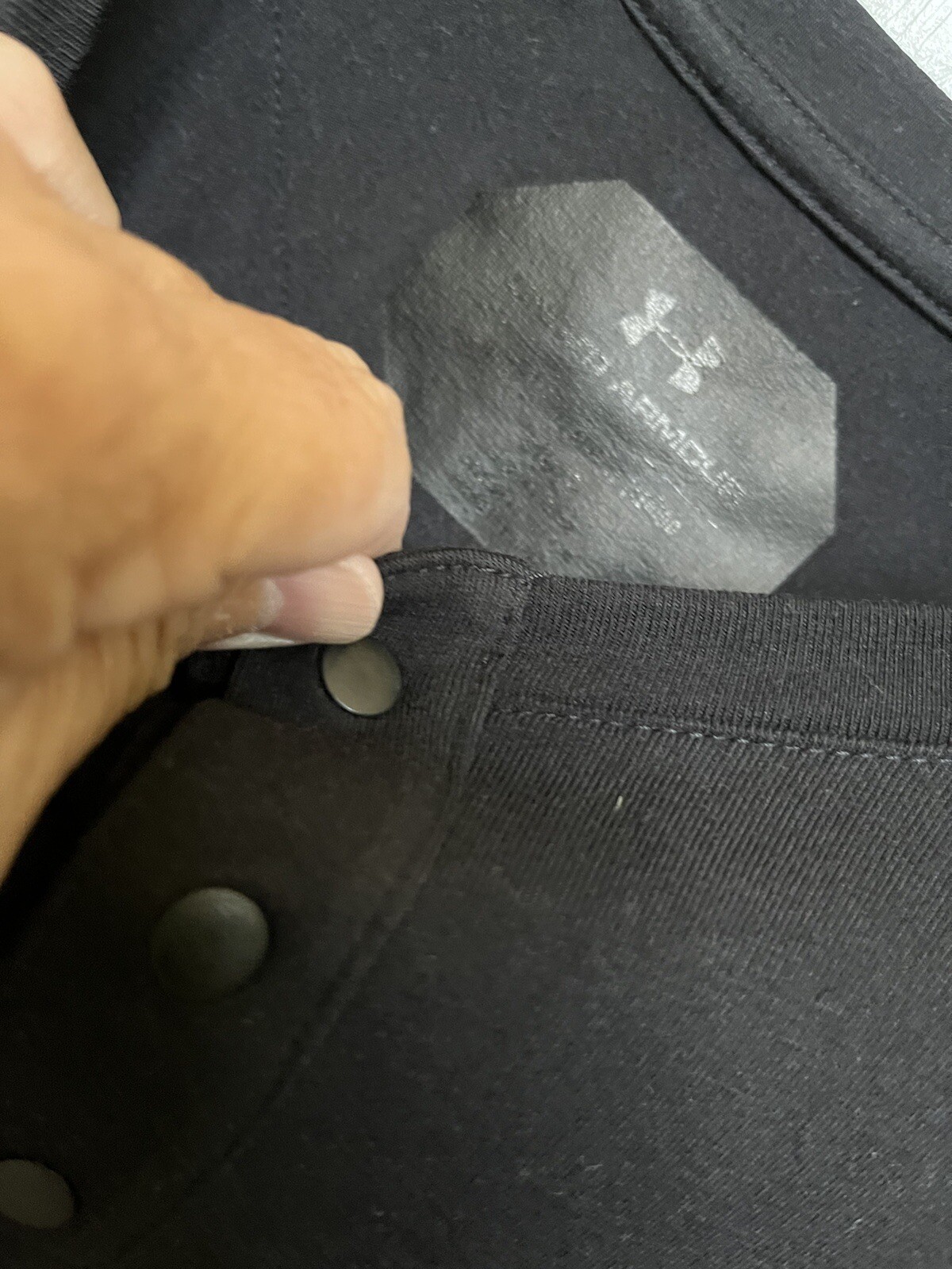 UNDER ARMOUR CLASSIC BUSINESS CASUAL BLACK POLO SUMMER SHIRT TOP L gallery