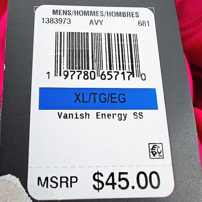 Under Armour XL Men's T-Shirt Fuchsia Pink Stretch Loose UA Vanish Energy NWT gallery