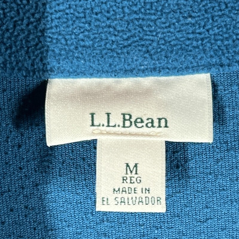 LL Bean Pullover Mens Medium Half Zip Fleece Jacket Outdoors Hiking 247229 gallery