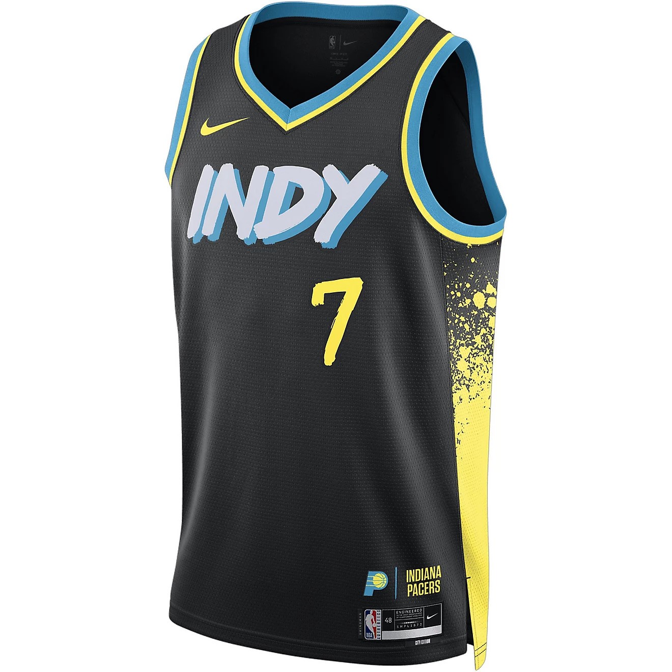 Nike Mens Indiana Pacers Buddy Hield City Edition Series Swingman Jersey Medium gallery