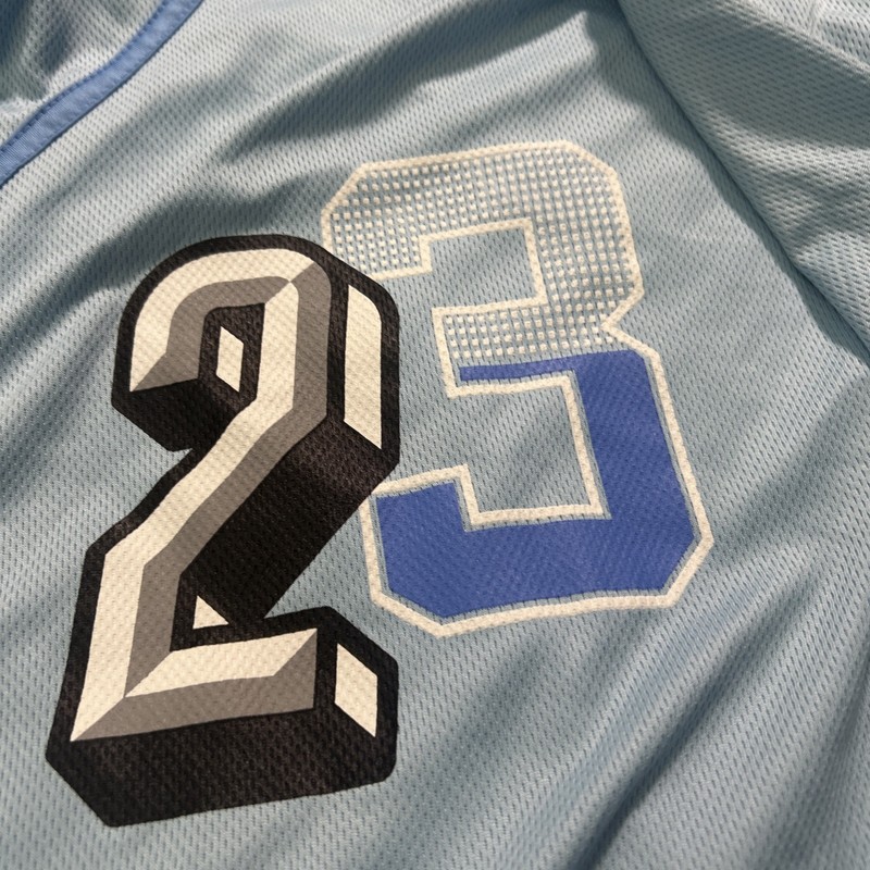 Michael Jordan East West Legendary #23 Men's Carolina Blue 5XL Baseball Jersey gallery