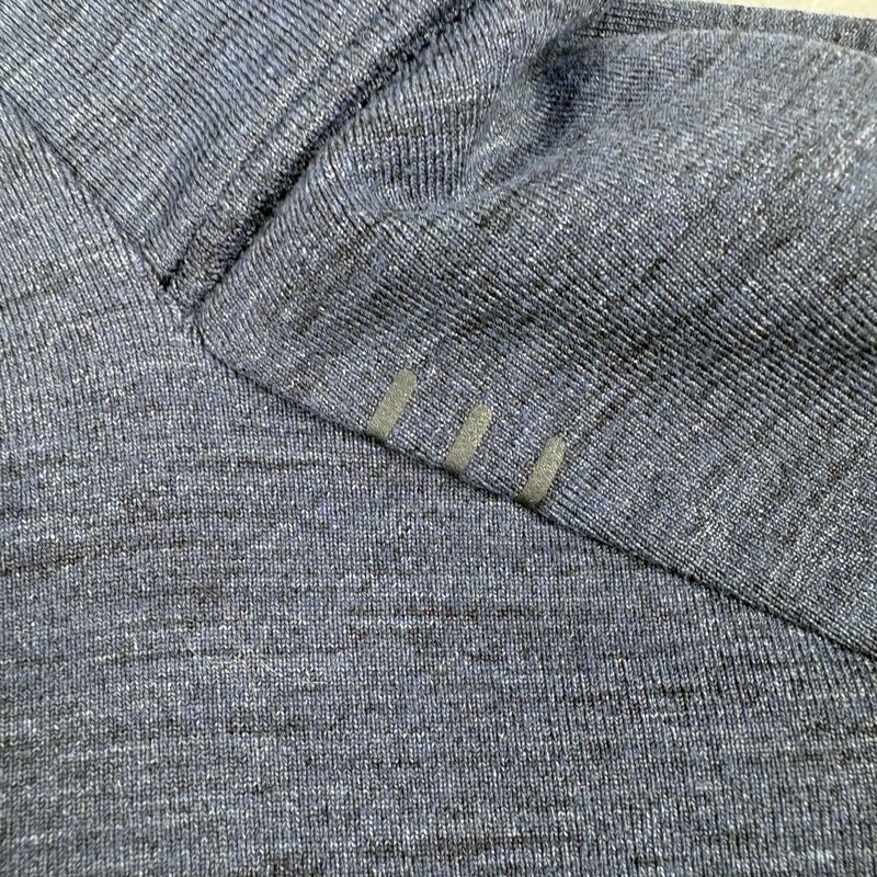 Lululemon Pullover Mens M Blue 1/4 Zip Mock Neck Jersey Slim Pockets Logo gallery