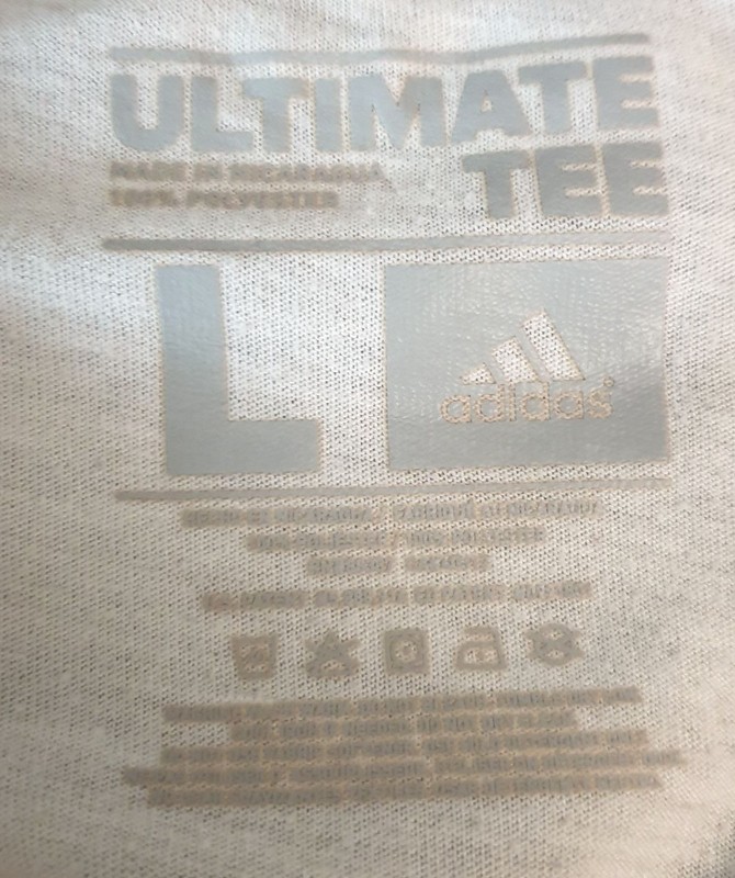 Adidas Mens Ultimate Tee Lg White V-Neck Climalite SS Versatile Sporty Athletic gallery