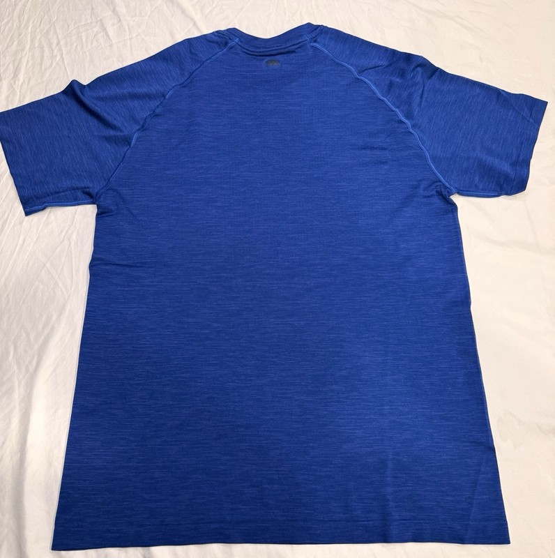 Rhone Reign Tech Performance T-Shirt, Blue, Short Sleeve Athletic, Mens Medium gallery