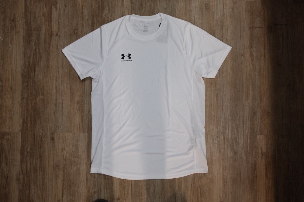 Under Armour Mens White Challenger Train Short Sleeve T-Shirt 1379589-001 Large