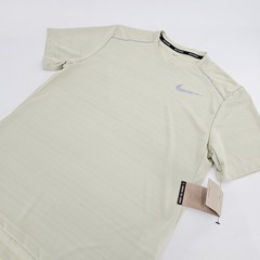 Nike Miler 1.0 Mens Dri-Fit Running Gym T-shirt Active Top LARGE L Green NEW