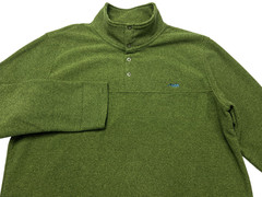 Mountain Khakis Pullover Mens 2XL Green Fleece Snap Mock Neck Long Sleeve Top