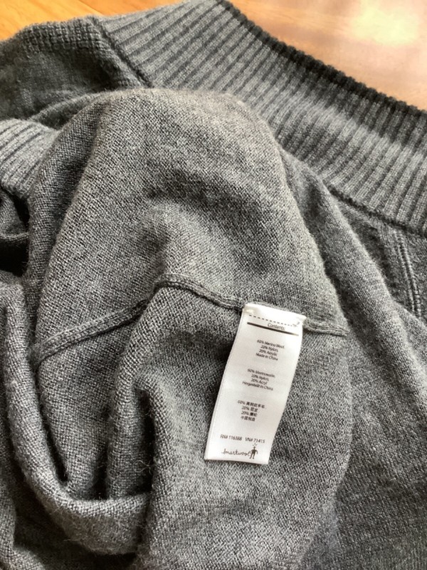 Smartwool Merino Blend 1/4 Zip Pullover Sweater Men's Gray Long Sleeve sz Xl gallery