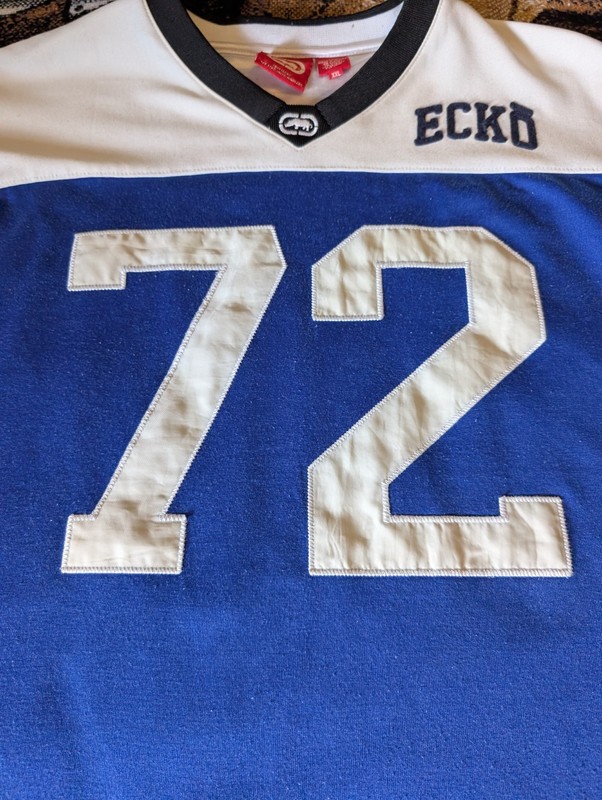 Vintage Ecko Unltd Jersey Mens XXL Red White Blue Hockey Baggy Hip Hop Y2K gallery
