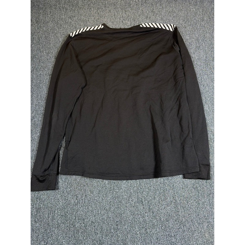 Helly Hansen Lifa Mens Large Black Long Sleeve Base Layer Shirt Striped Shoulder gallery