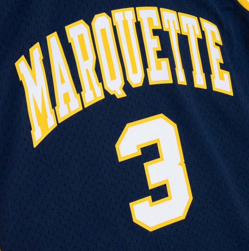 Mens Mitchell & Ness NCAA DARK JERSEY MARQUETTE 2002 DWYANE WADE gallery