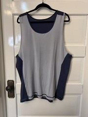 Lululemon Men’s Metal Vent Tech Surge Tank Top Size XXL Lt Gray & Charcoal