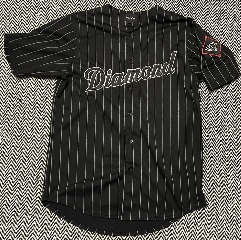 LOT: 2 Small Diamond Supply Co Baseball Jerseys +free blemished Football jersey gallery