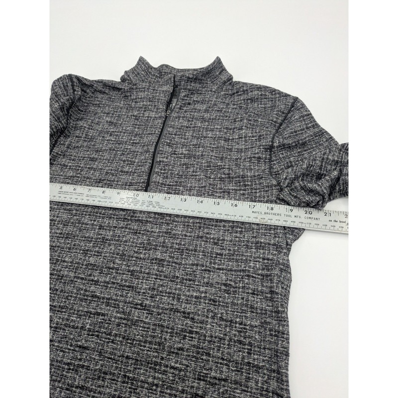 Lululemon Men's Surge Warm 1/2 Zip Pullover Heathered Gray LM3BJ8S Size MEDIUM gallery