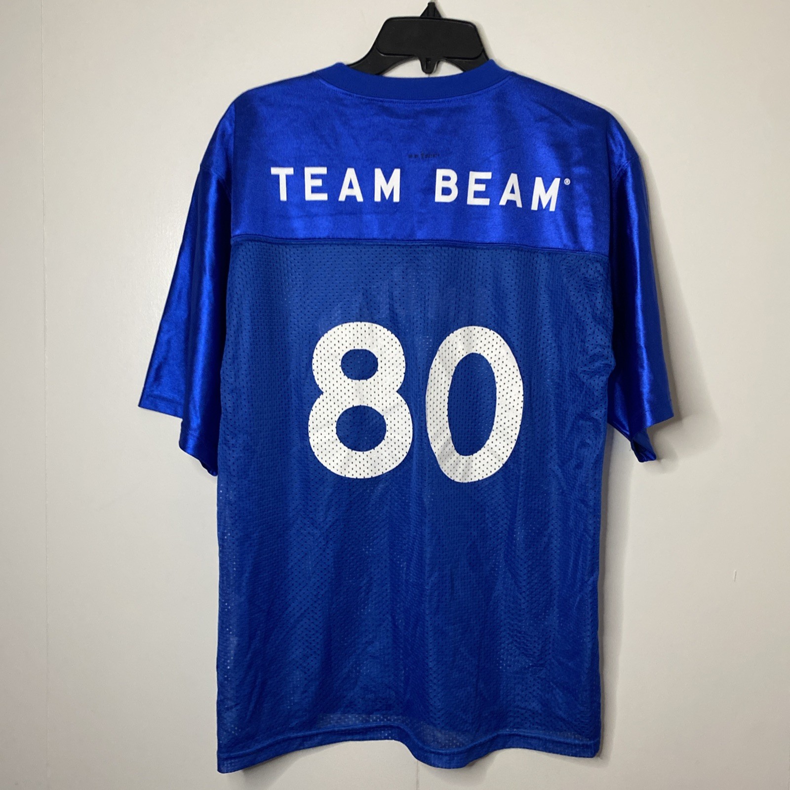 Jim Beam "Team Beam" #80 Blue Mesh Jersey Shirt Adult M Augusta Sportswear gallery