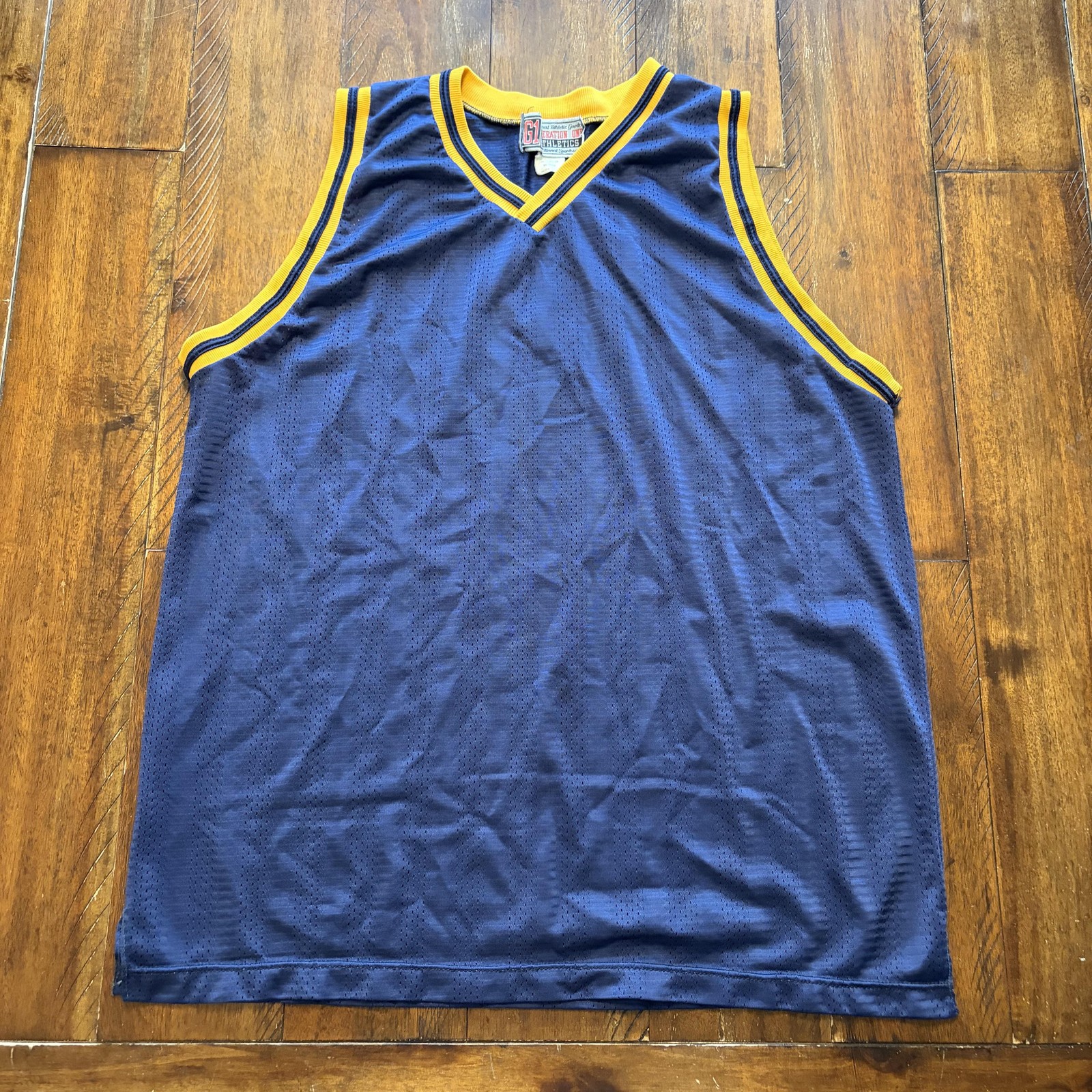 Generation One Athletics Jersey Mens Large Blue Mesh Sleeveless Basketball Tank gallery