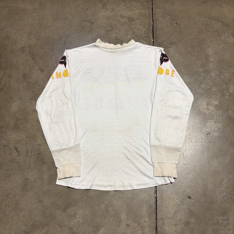 Vintage 90s Fox Racing Image Motocross Jersey Men M MX Moto BMX Padded Neon USA gallery