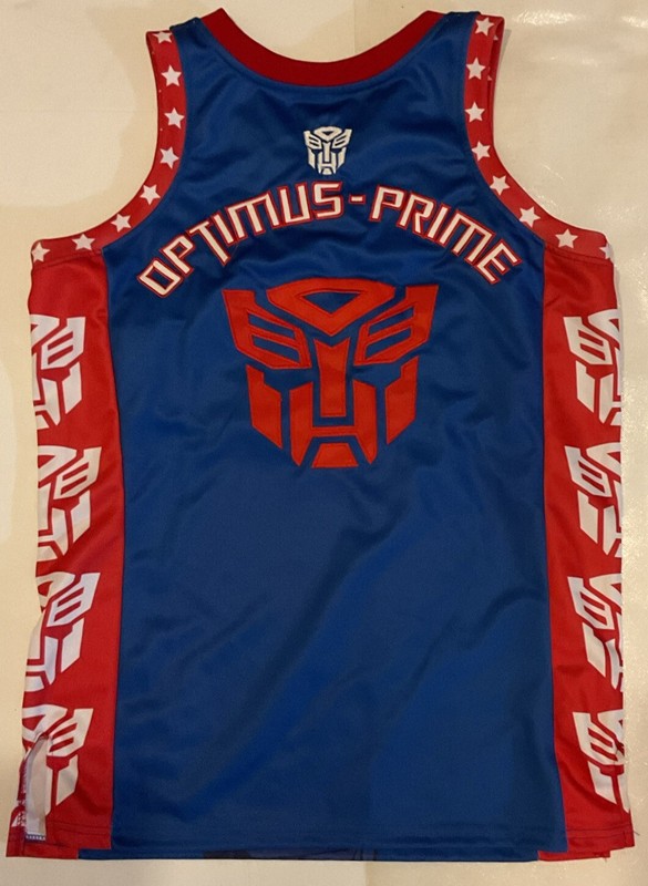 Headgear Classics Basketball Jersey Transformers Optimus Prime. Size S gallery