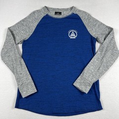 American Eagle Outfitters Long Sleeve Thermal Shirt Blue Gray Men’s Size Medium
