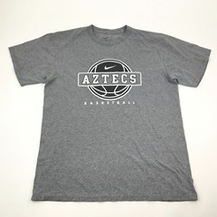 Aztecs Basketball Shirt Size Medium M Gray Black Tee Short Sleeve Top Mens Nike