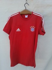 FC Bayen Munchen Mens Medium Red Embroidered Logo adidas Training Warm up Drills