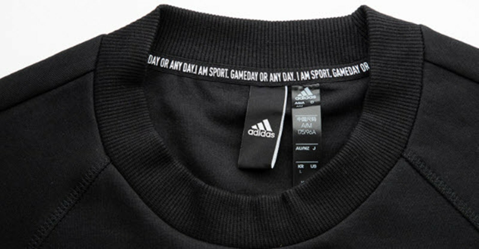 Adidas Men Future Icon Crew Sweat-shirts Training Black Casual Tee Jersey GM6463 gallery