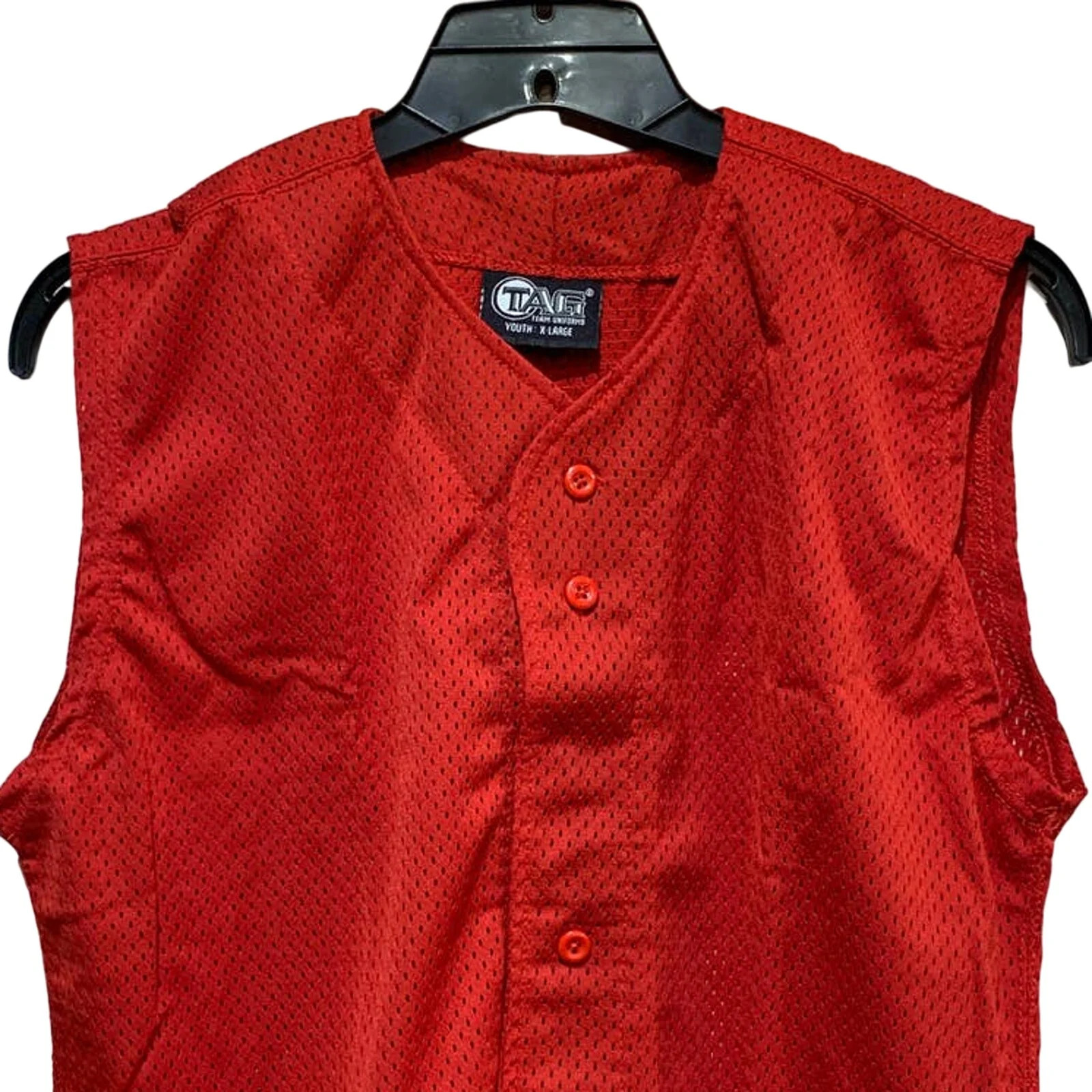 New Tag Team Uniform Adult XL Button Down Baseball Mesh Jersey Tank Top Vest gallery