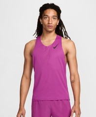 Nike Aeroswift Dri-Fit ADV Slim Fit Running Singlet Fuchsia Mens FN4231-518 Sz M