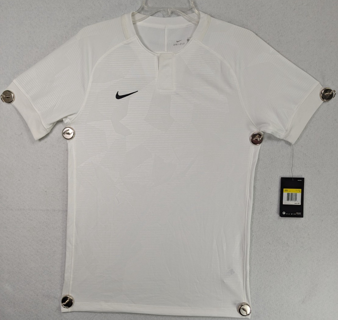 Nike - Men’s Dri-Fit White Soccer Jersey Short Sleeve 894035-100 - Size S gallery