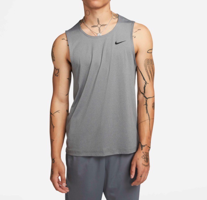 Nike Ready Dri-FIT Fitness Tank Top Shirt Gray DV9813-084 Mens Size M-Tall gallery