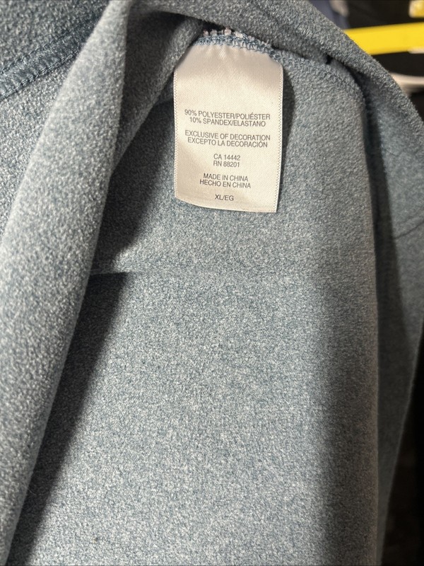 Mondetta Men’s 1/4 Zip Pullover XL Blue Performance Long Sleeve Activewear NWT gallery